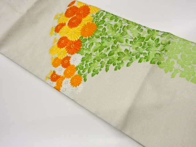 JAPANESE NAGOYA OBI / WOVEN KIKU